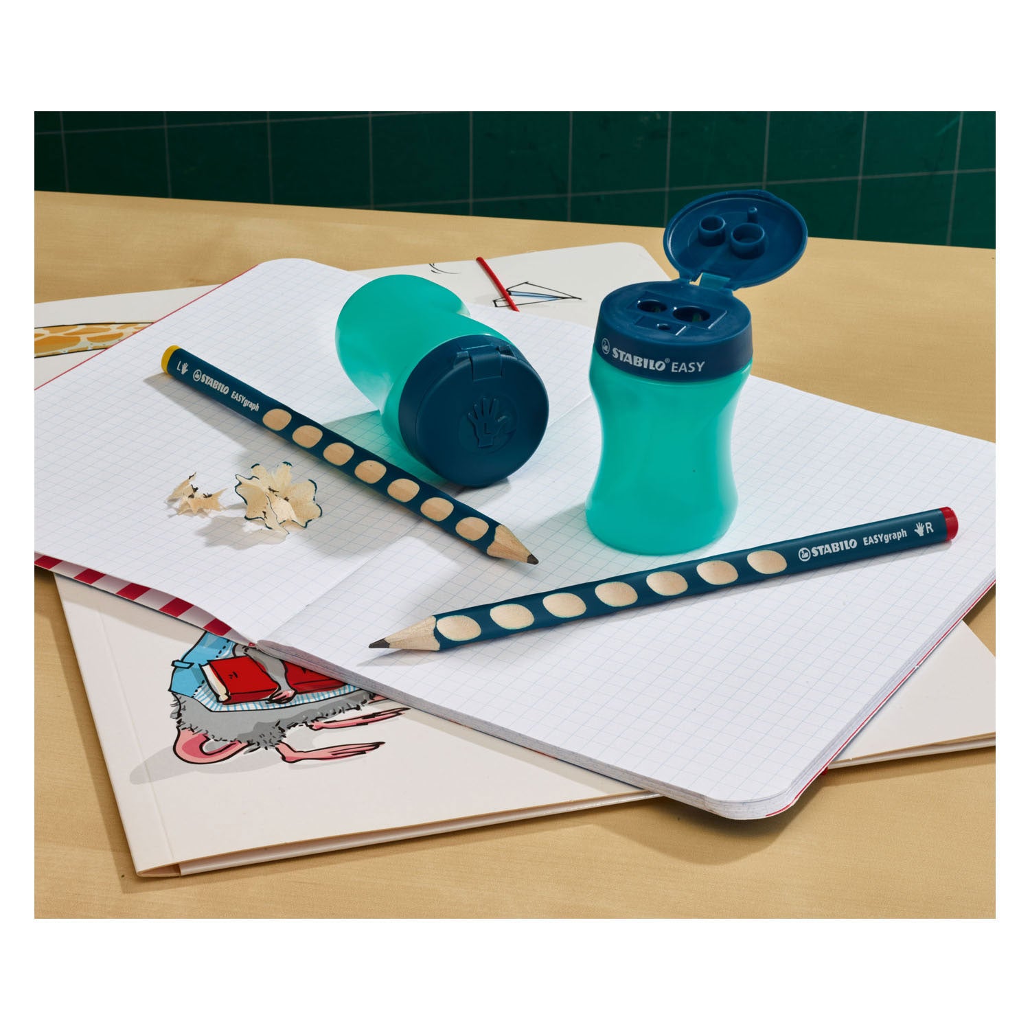 Stabilo Easy 3-in-1 Links Puntenslijper Benzine