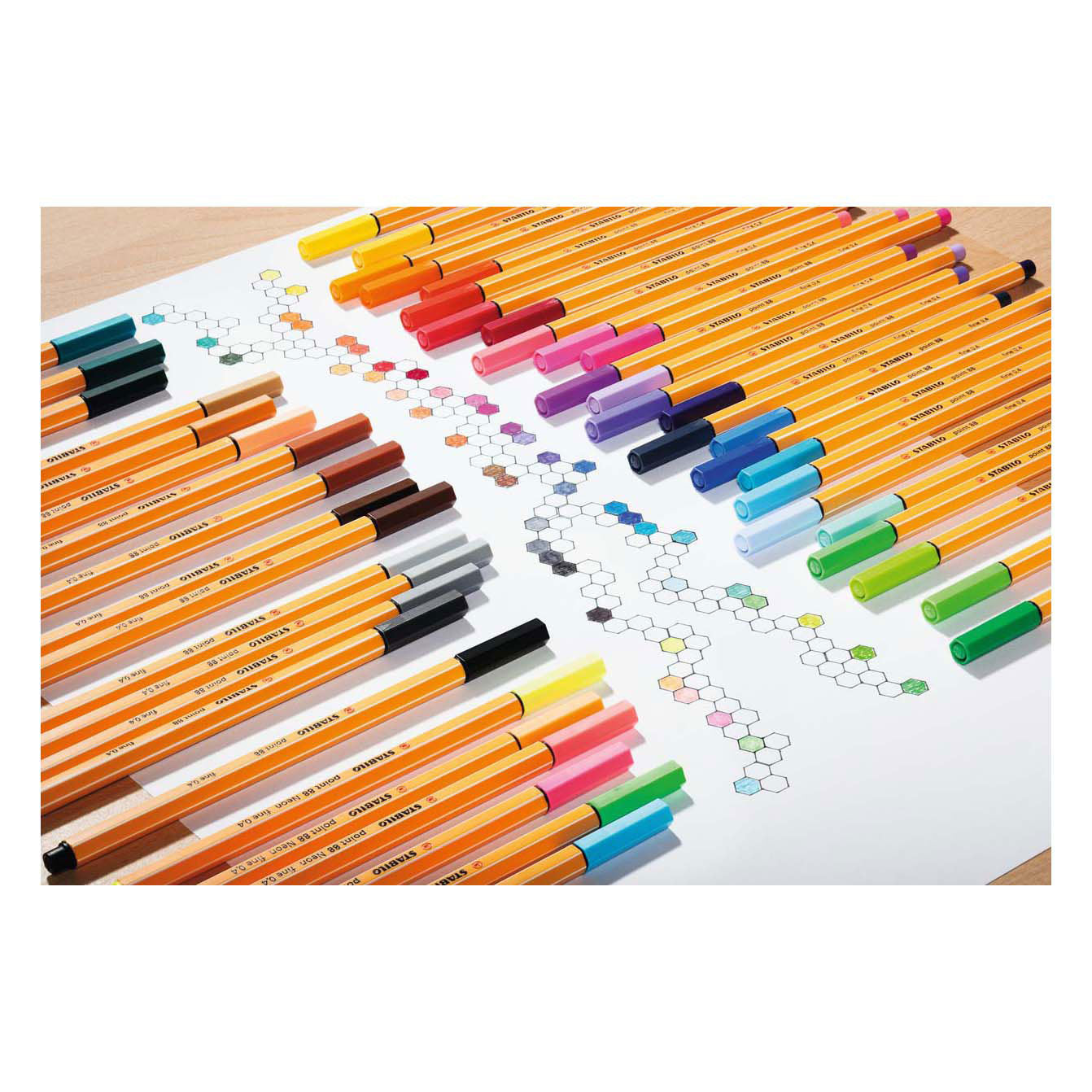 Stabilo punt 88 - fineliner - roestig rood (88 47)