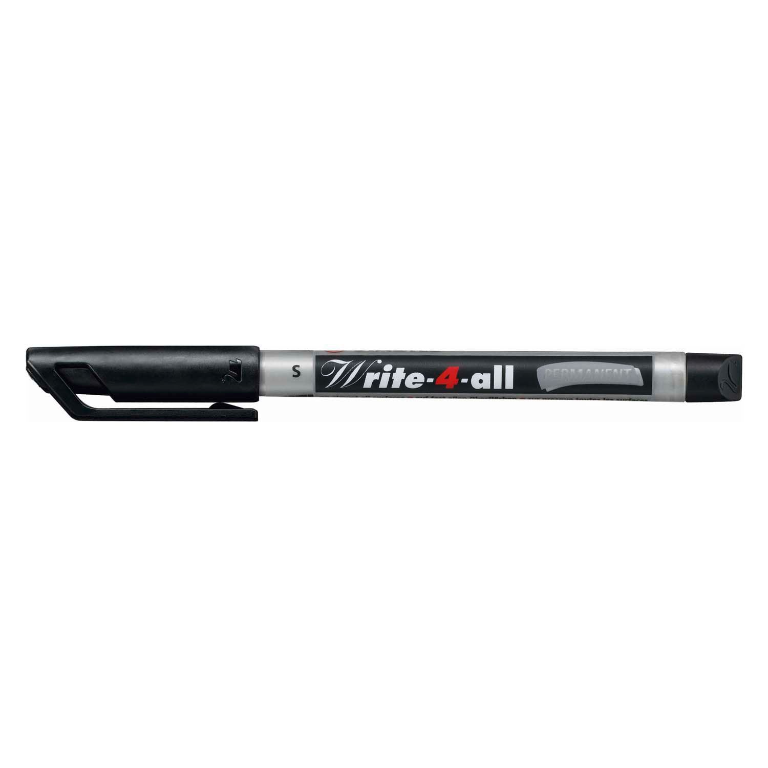 Stabilo write-4-all - permanente marker - superfijn - zwart