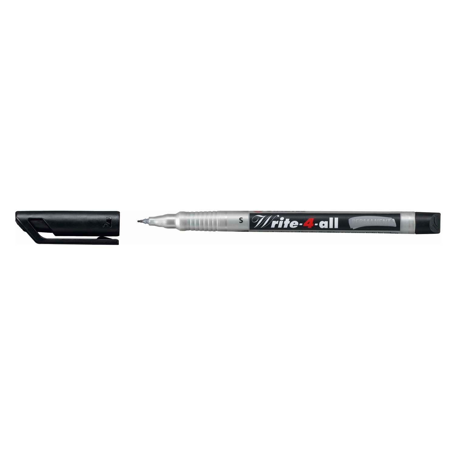 Stabilo write-4-all - permanente marker - superfijn - zwart