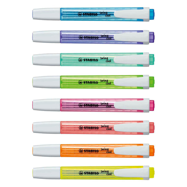 Stabilo highlighter swing cool 275 8-3 assorted colours broad chisel 8 pieces