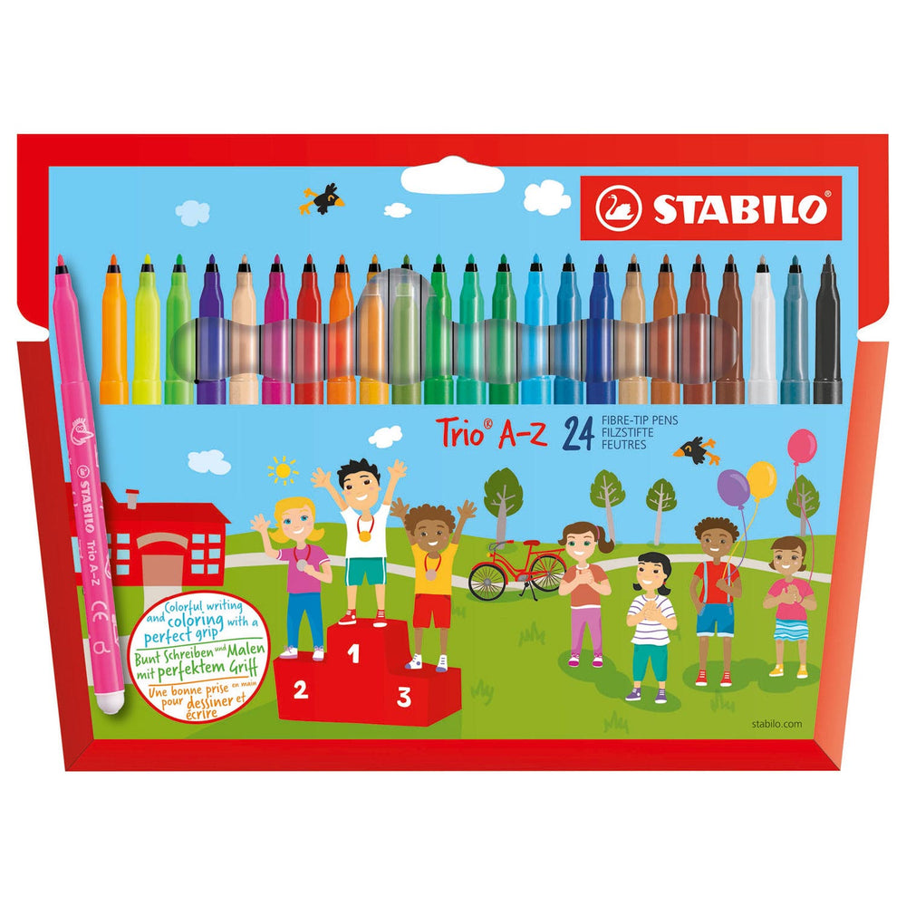 STABILO Trio Az Viltstift, 24st.