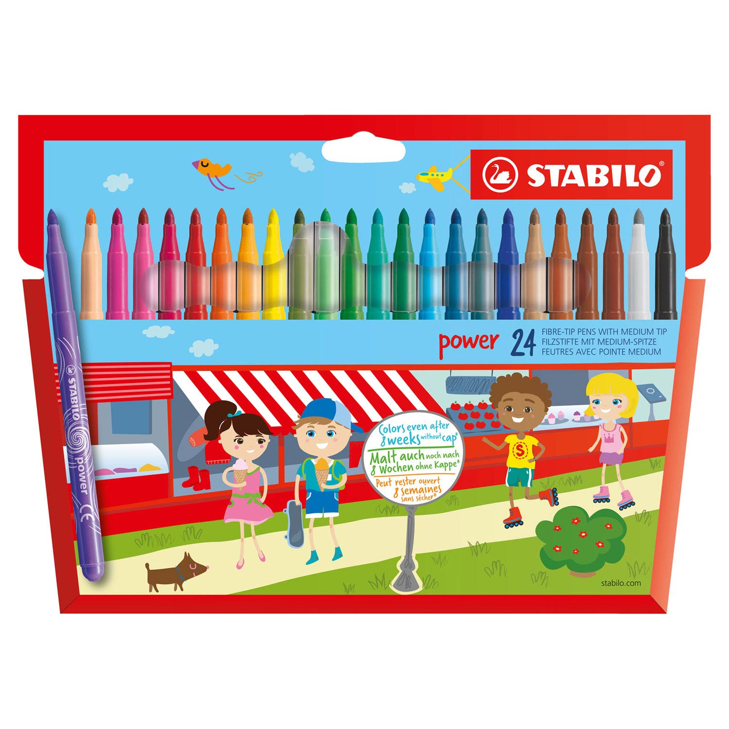 Stabilo viltstiften krachtstiften 24 stuks