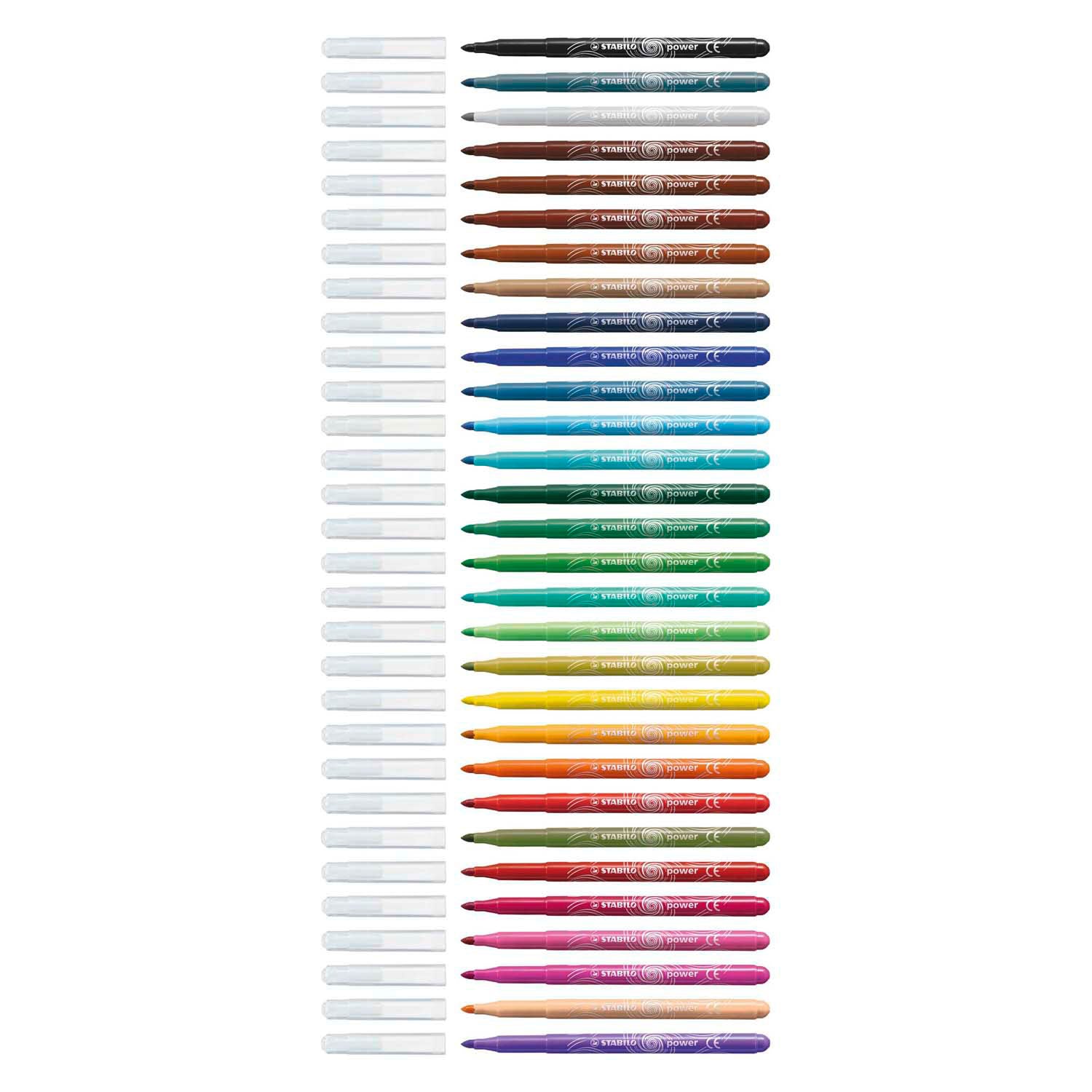 Stabilo power - viltstift - set van 30 stuks