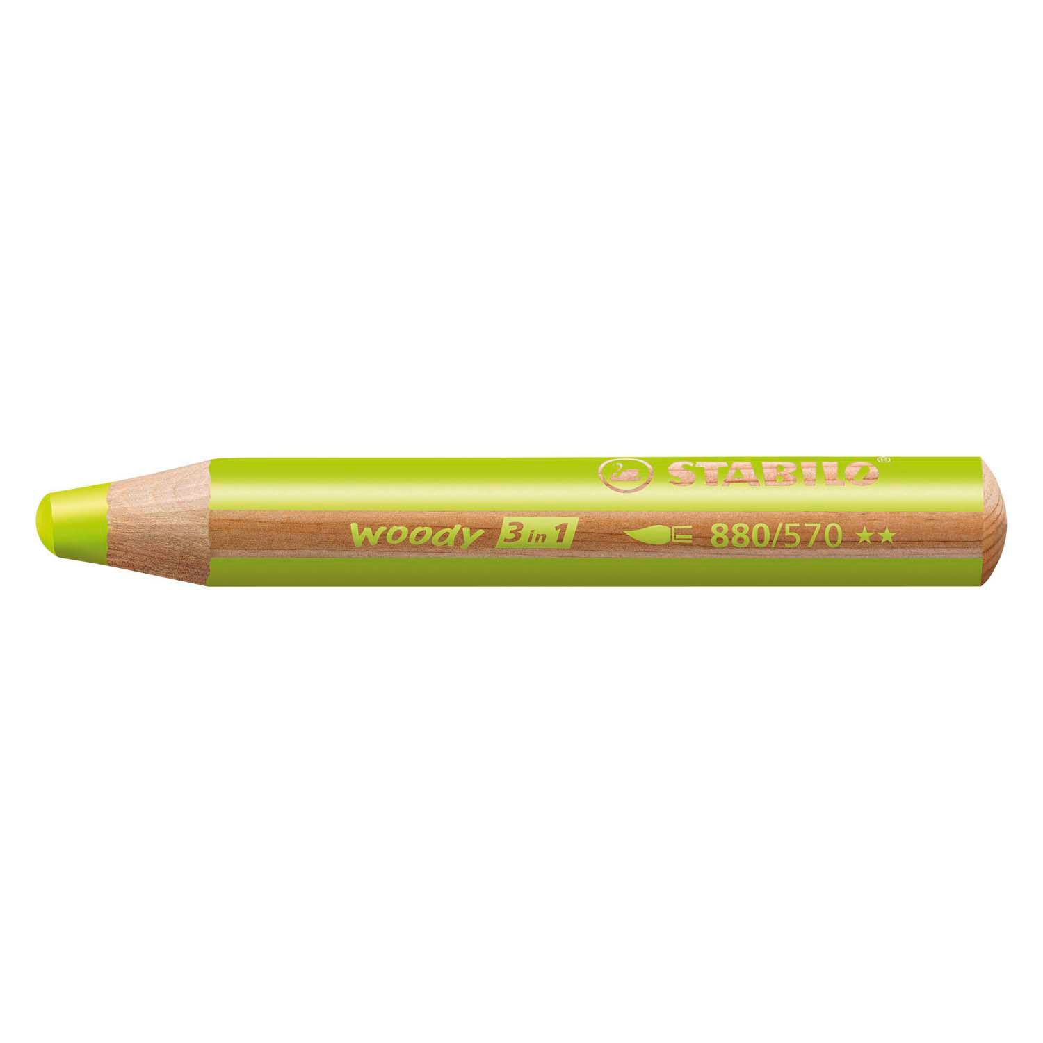Stabilo woody 3 in 1 - multitalent potlood - bladgroen