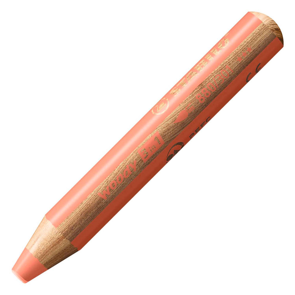 STABILO Woody 3in1 - Pastelrood