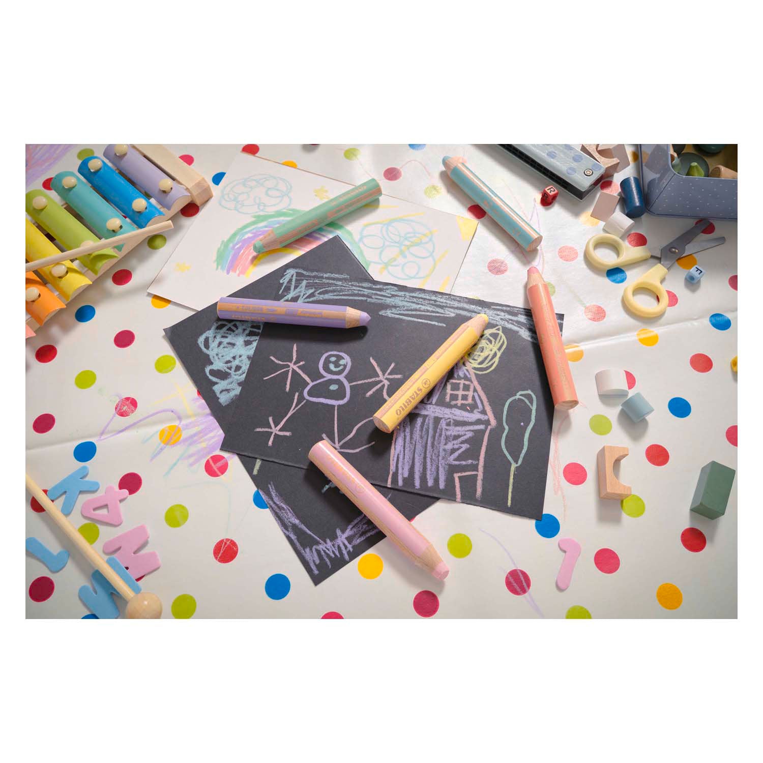 STABILO Woody 3in1 - Pastelrood