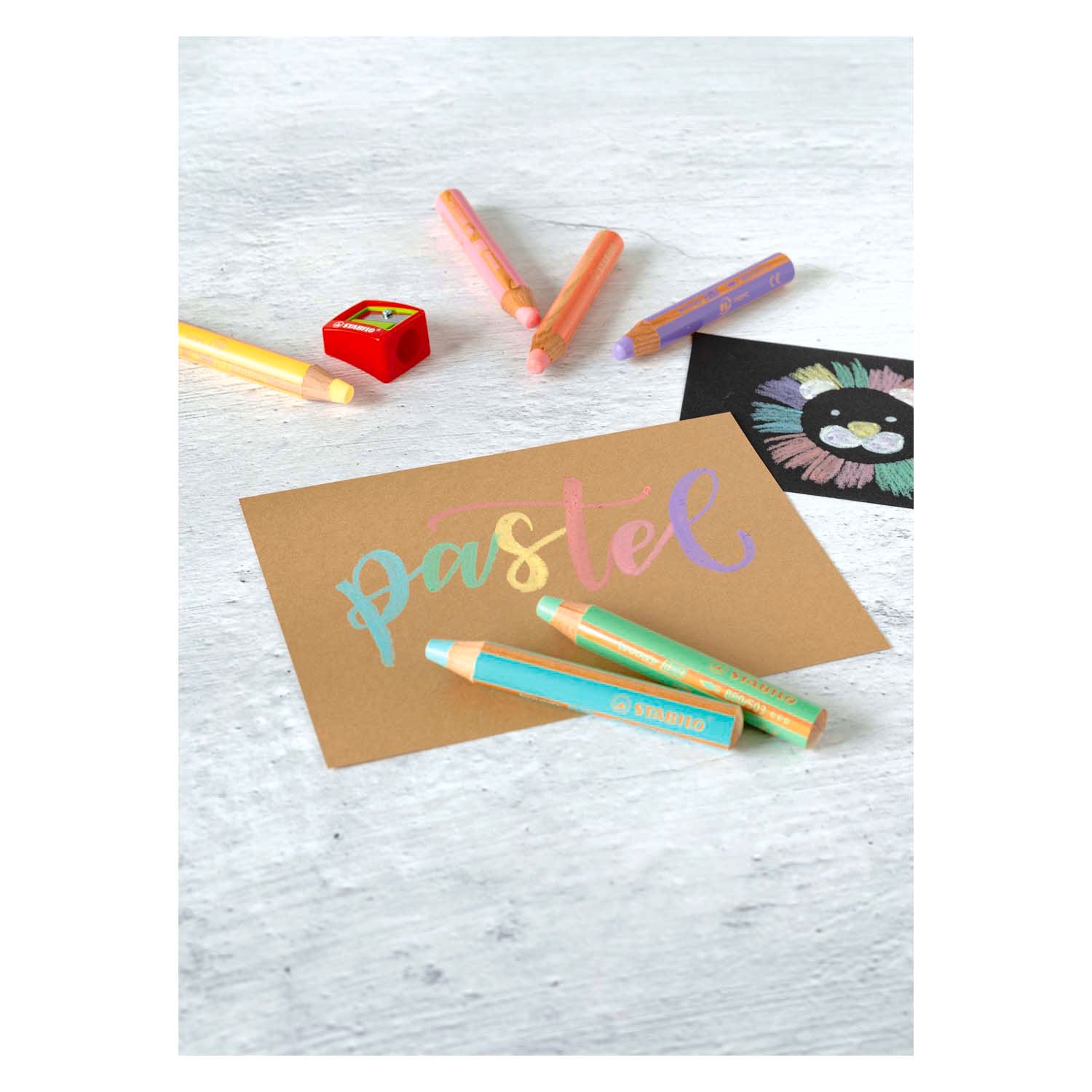 Stabilo woody 3 in 1 - multitalent kleurpotlood - pastel lila
