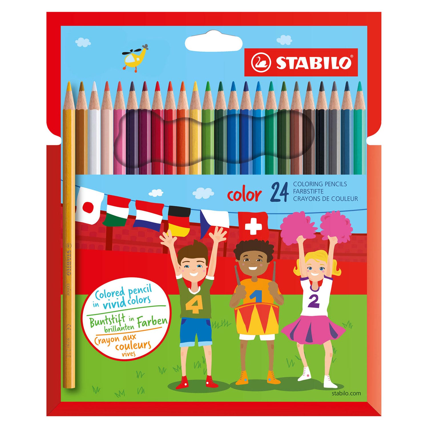 Stabilo color - kleurpotlood - set met 24 stuks