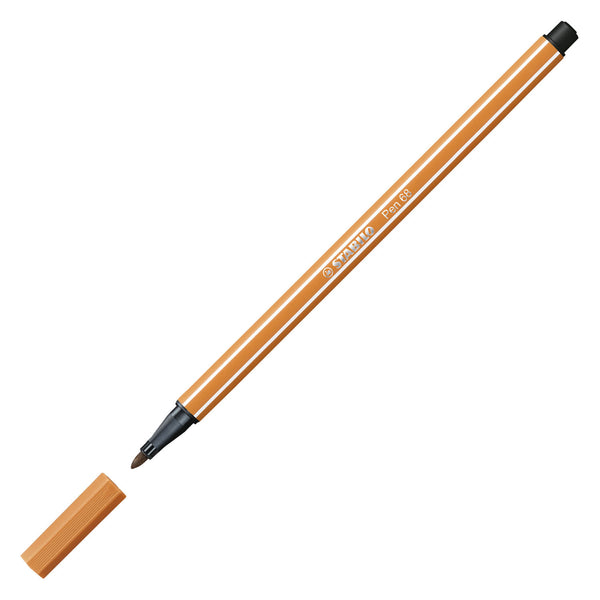Stabilo pen 68 - viltstift - donker oker (68 89)