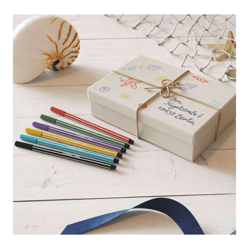 Stabilo pen 68 - viltstift - medium koud grijs (68 95)