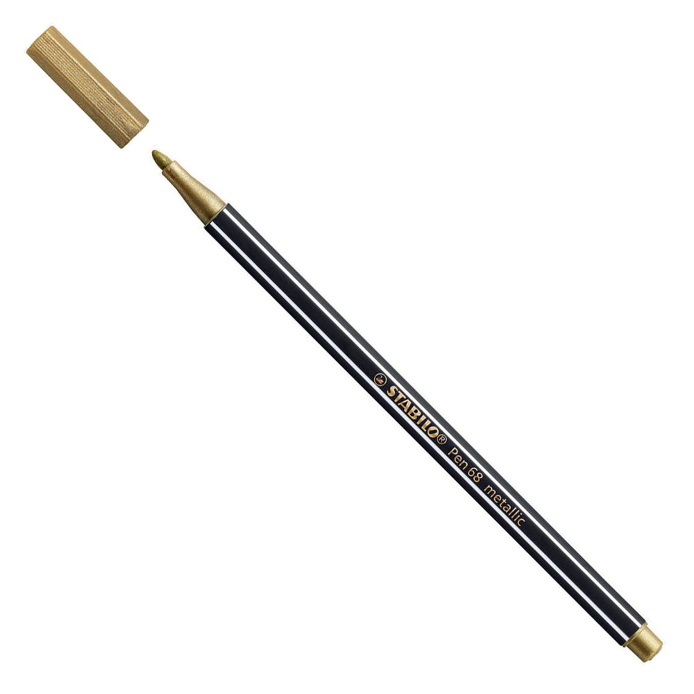 Stabilo pen 68 metallic - viltstift - metallic goud (68 810)