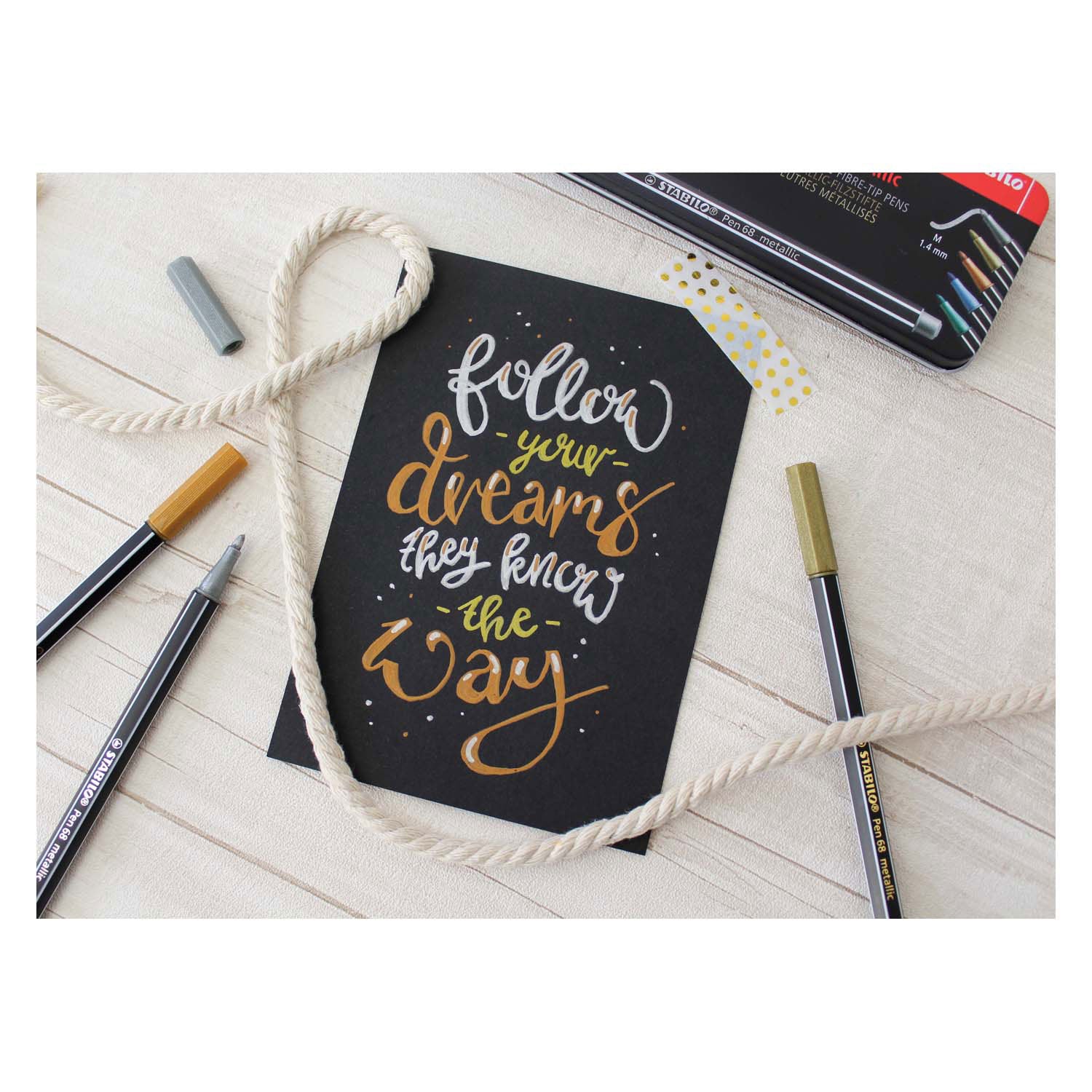 STABILO Viltstift - Metallic Roze (68 856)