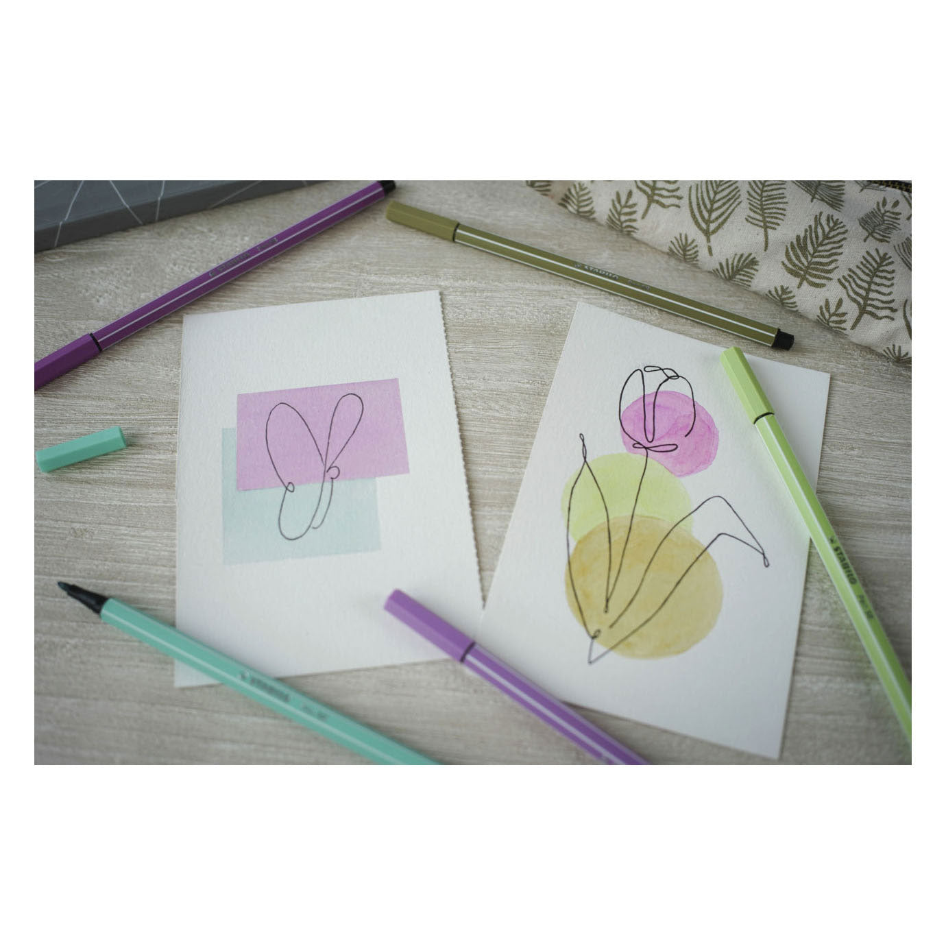 Stabilo pen 68 - viltstift - papaja (68 85)