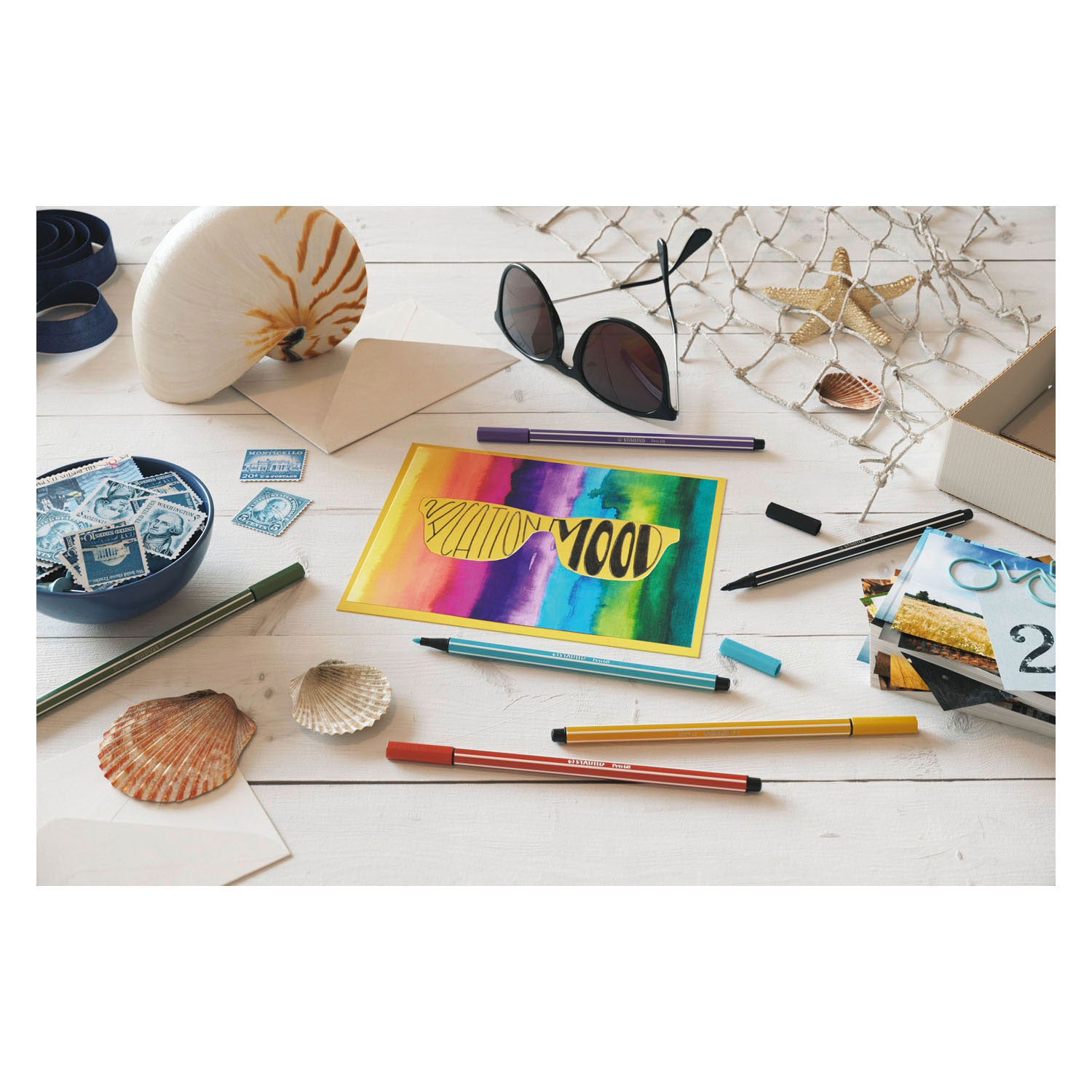 Stabilo pen 68 - viltstift - turkoois blauw (68 51)