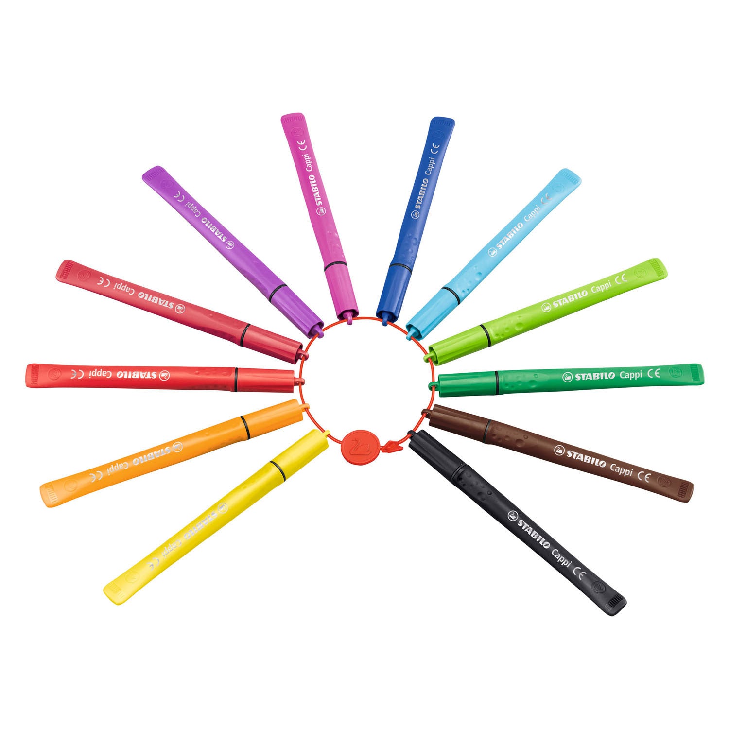 Stabilo cappi - viltstift - set met 12 stuks