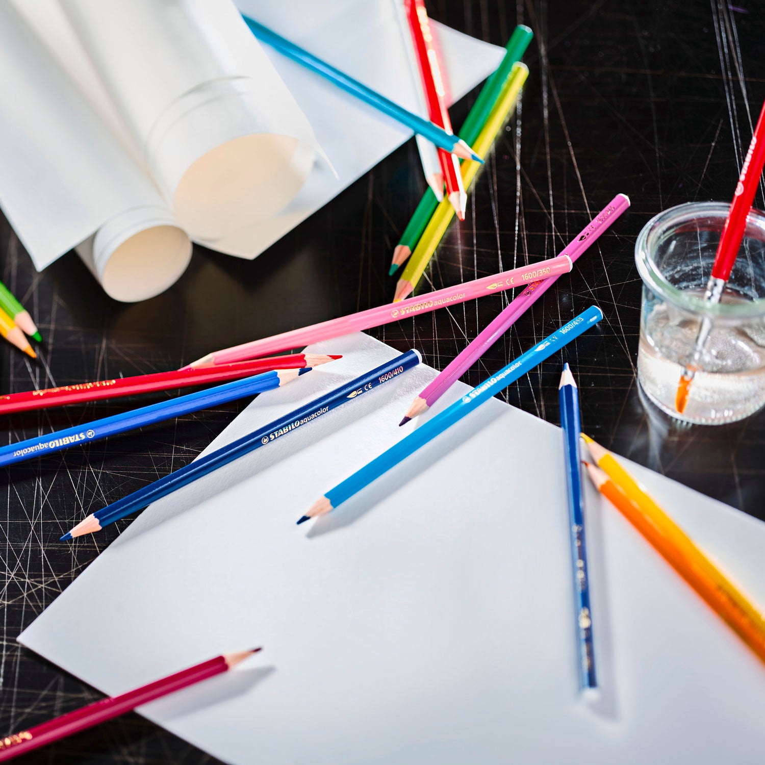 STABILO Aquacolor Metalen Doos, 12st.