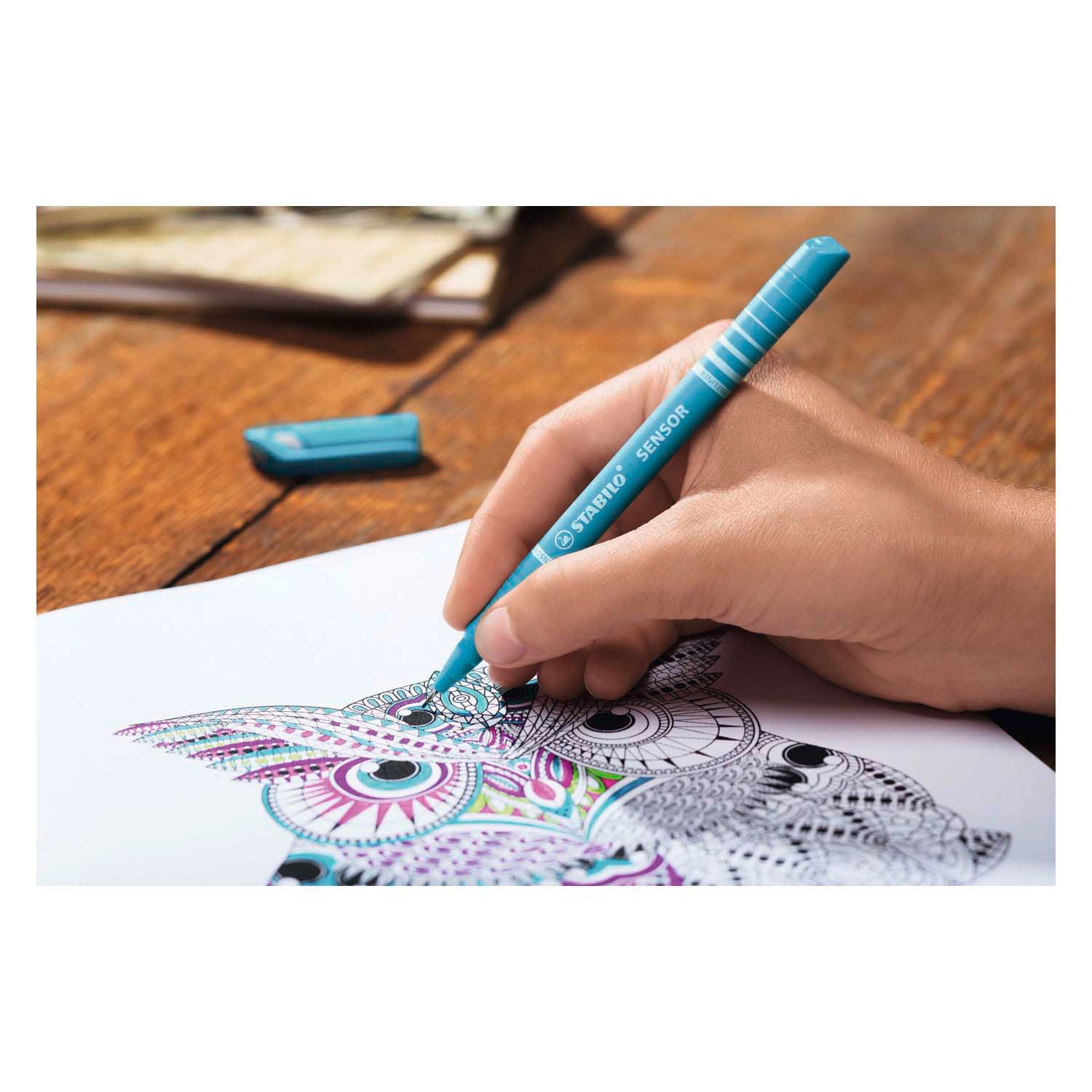 STABILO SENSOR - Fineliner 0,3 mm - Set Met 8 Stuks