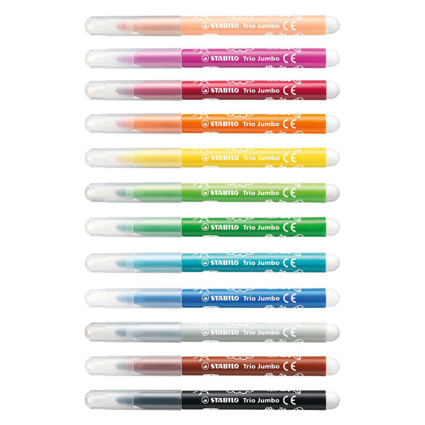 Stabilo trio jumbo etui 12 stuks