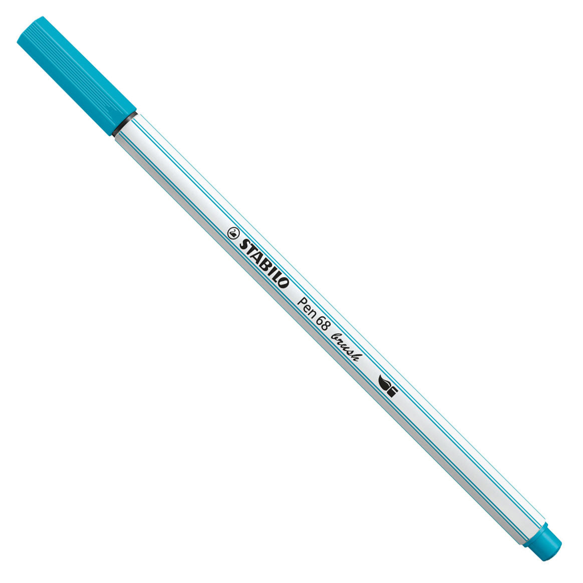 Stabilo pen 68 brush - viltstift - lichtblauw (31)