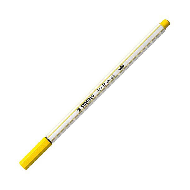 STABILO Pen 68 Penseel 44 - Geel