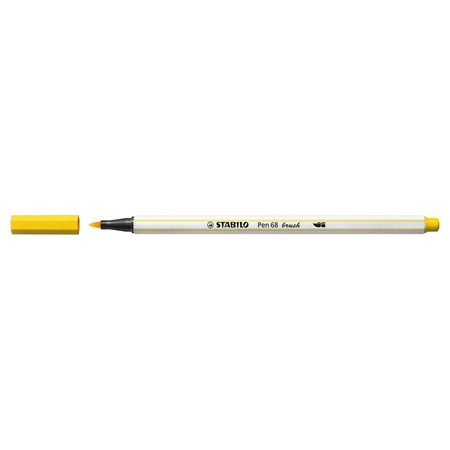 STABILO Pen 68 Penseel 44 - Geel