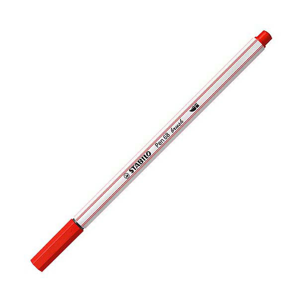 STABILO Pen 68 Penseel 48 - Karmijnrood