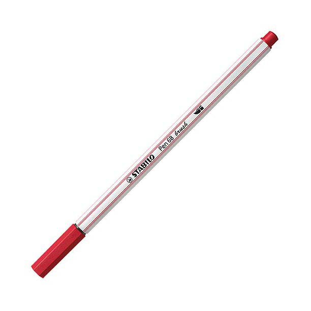 STABILO Pen 68 Penseel 50 - Donkerrood