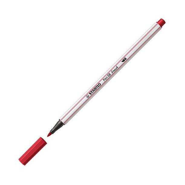STABILO Pen 68 Penseel 50 - Donkerrood