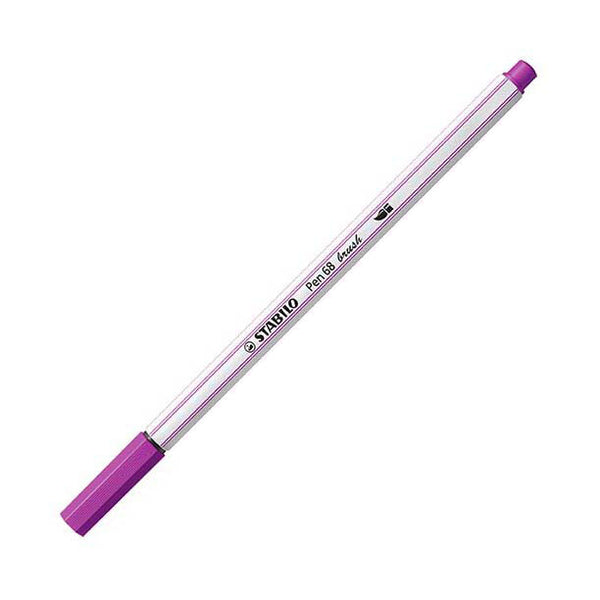 Stabilo pen 68 brush - viltstift - lila (58)