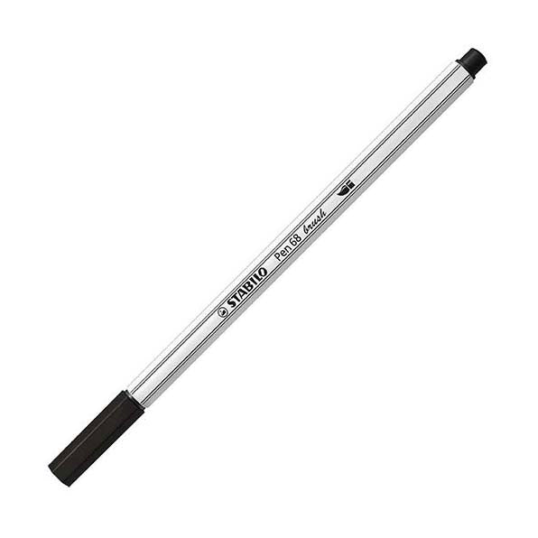 STABILO Pen 68 Penseel 46 - Zwart