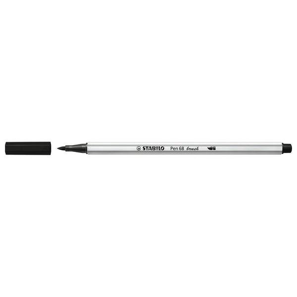 Stabilo pen 68 brush - viltstift - zwart (46)