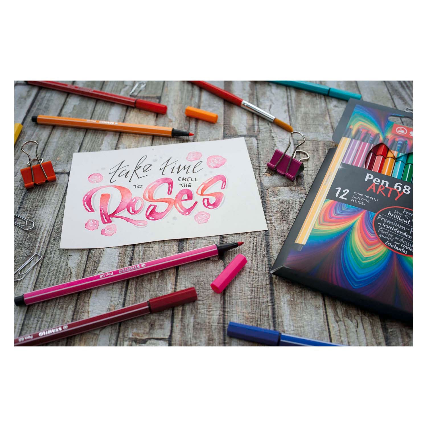 STABILO Pen 68 Viltstiften ARTY, 12st.