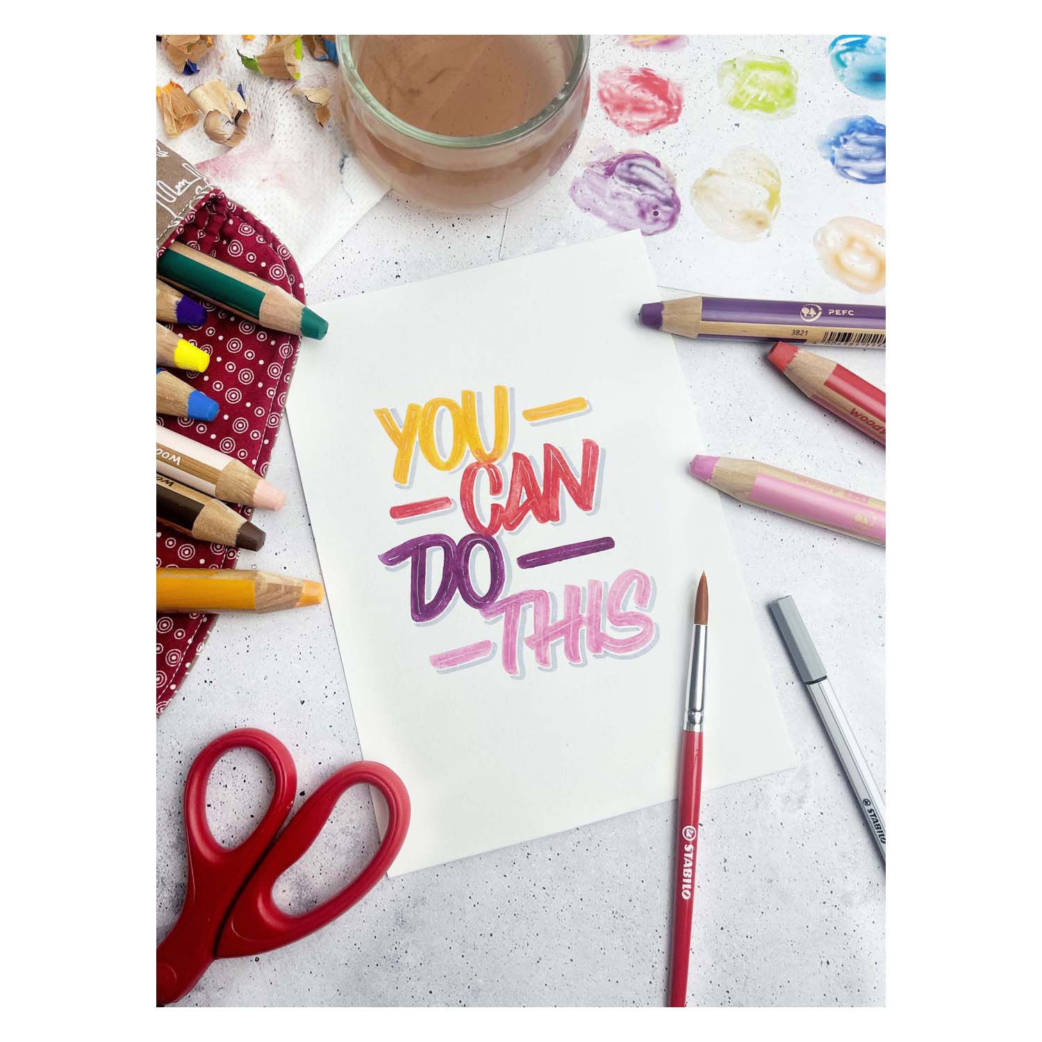 STABILO Woody ARTY Kleurpotloden - 6 Kleuren + Puntenslijper