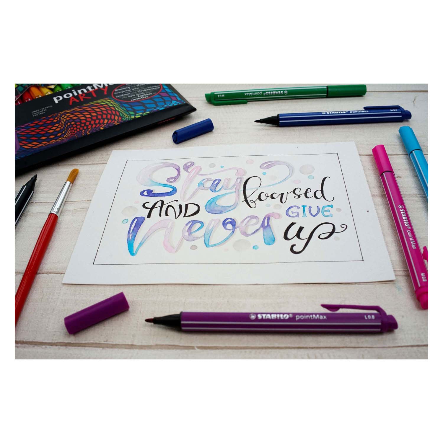 Stabilo pointmax - hardtip fineliner - arty - set 15 stuks