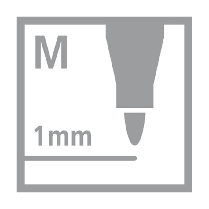 Stabilo cappi - viltstift - nooit meer je dop kwijt dankzij de dopring - arty etui met 12 kleuren + 1 dopring