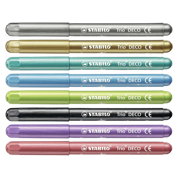 Stabilo trio deco etui 8 st