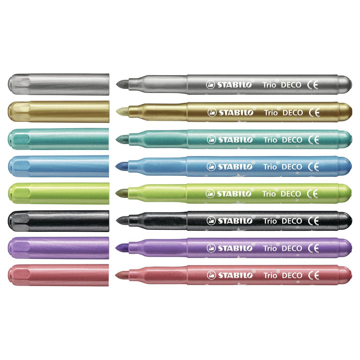 Stabilo trio deco etui 8 stuks | 2 stuks