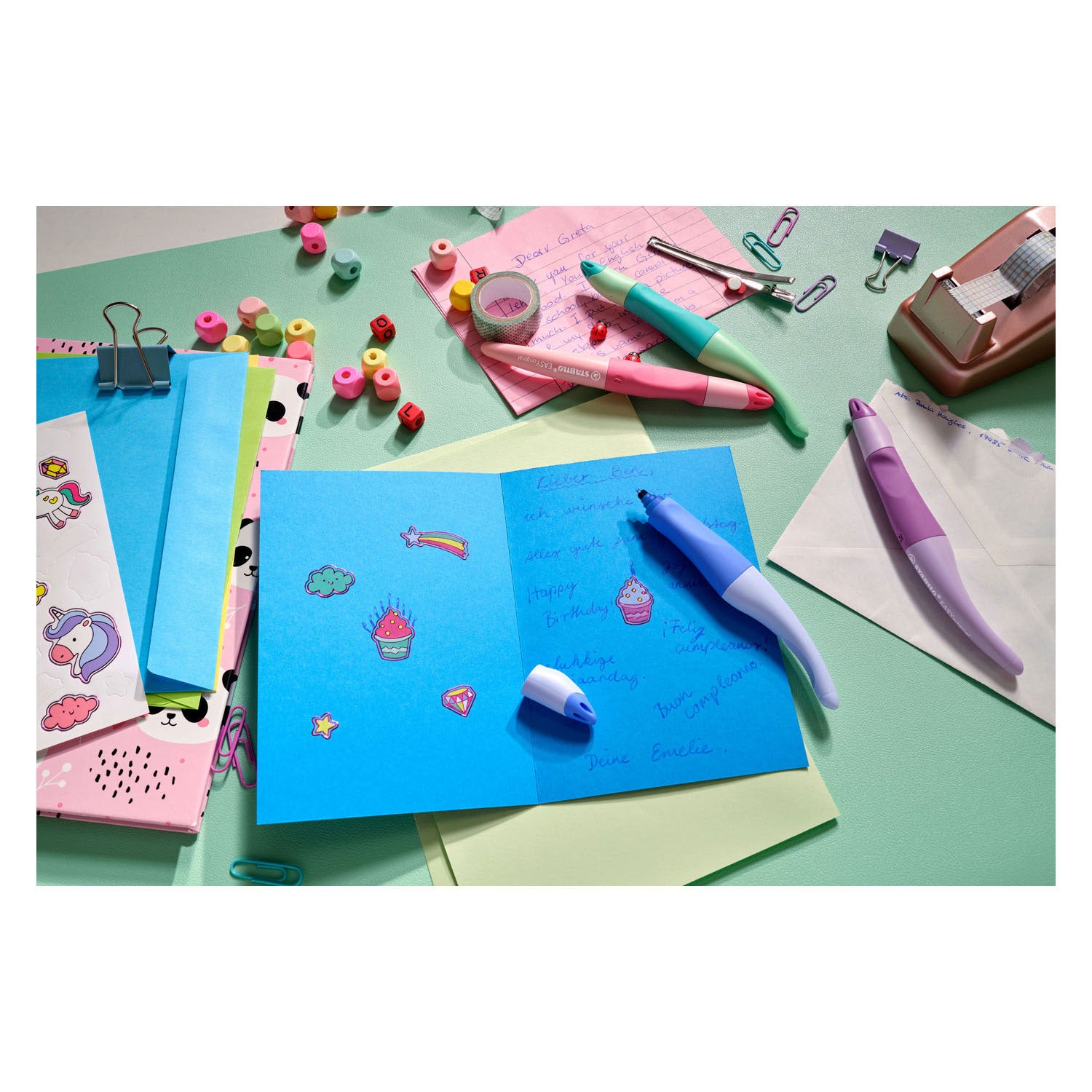 Stabilo easyoriginal - ergonomische rollerball - rechtshandig - pastel kennis mint