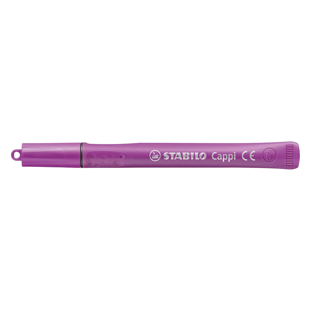 Stabilo cappi - viltstift - nooit meer je dop kwijt dankzij de dopring - arty etui met 18 kleuren