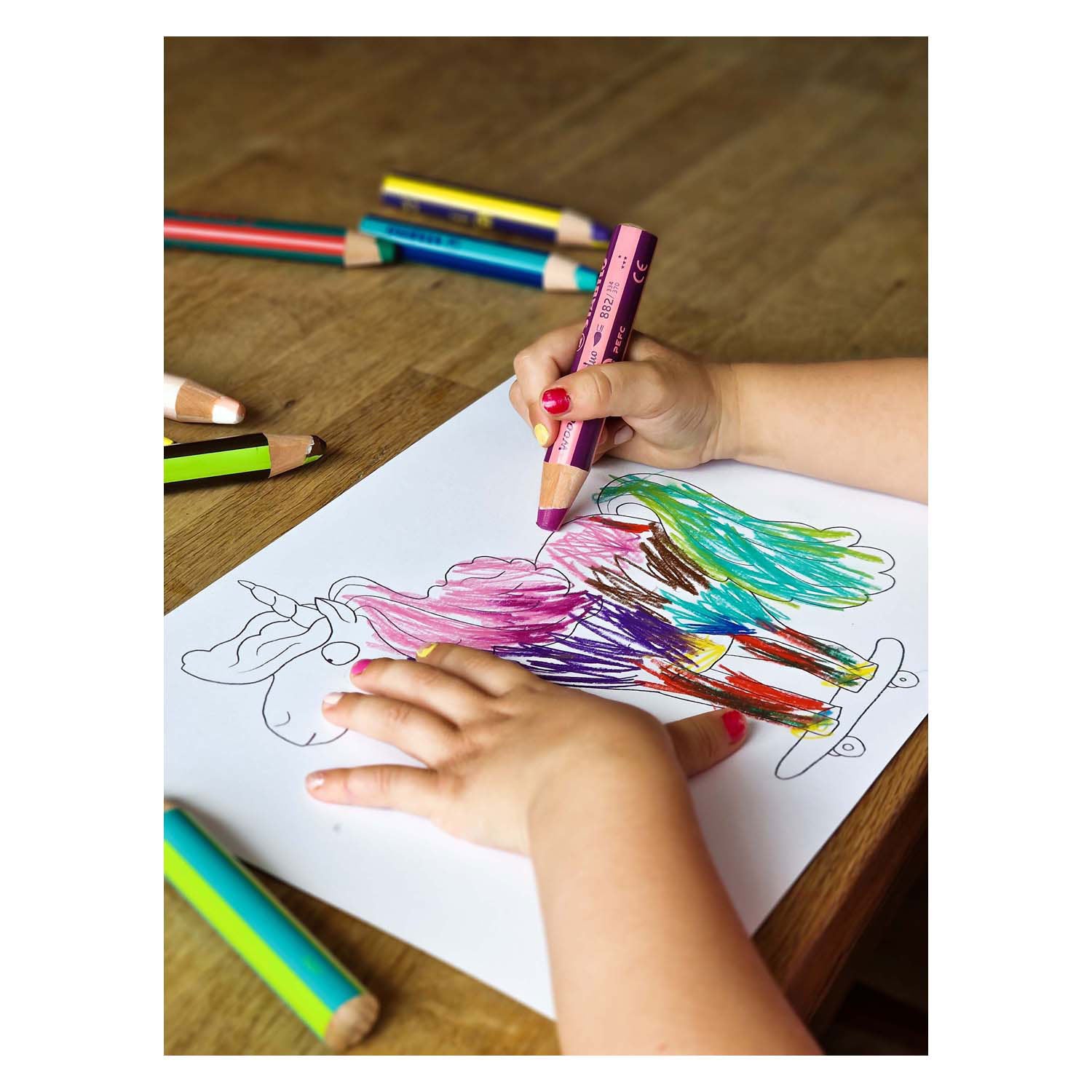 STABILO Woody 3in1 Duo met Puntenslijper, 7dlg.