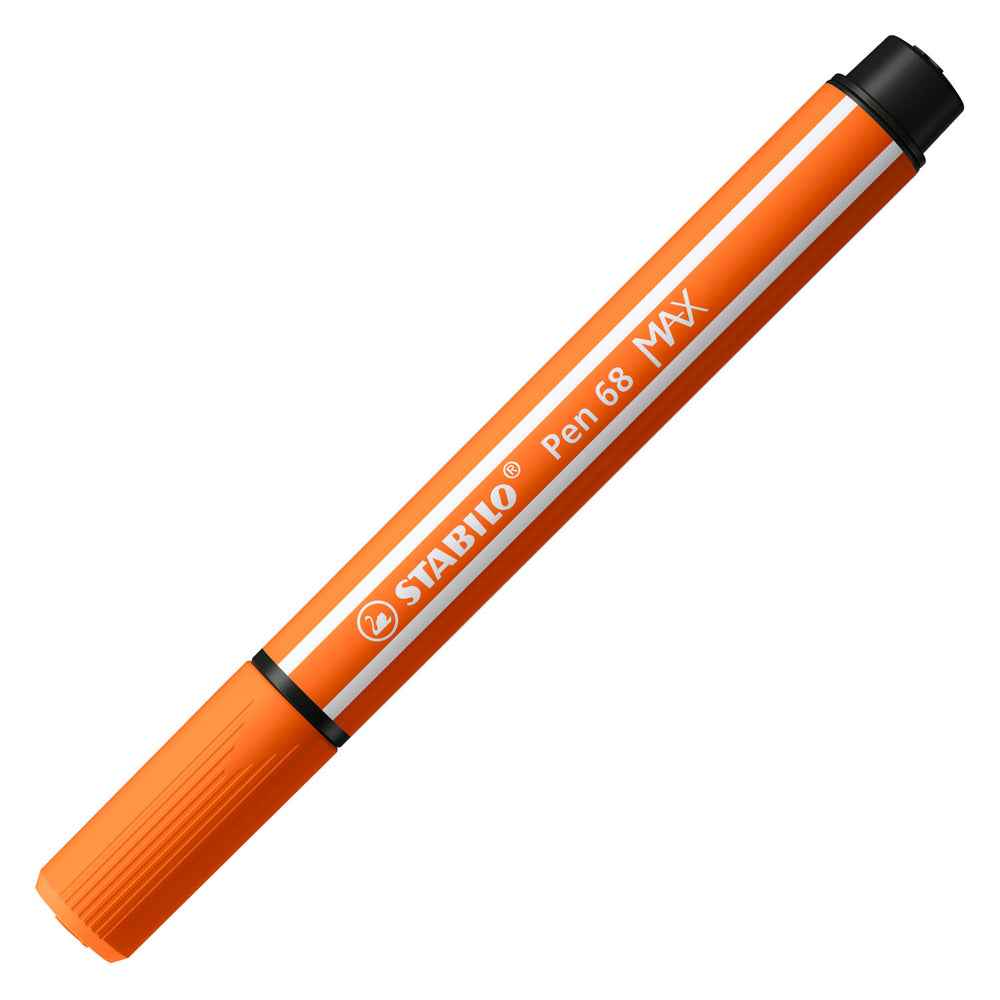 Stabilo pen 68 max - viltstift met dikke beitelpunt - bleek vermiljoen