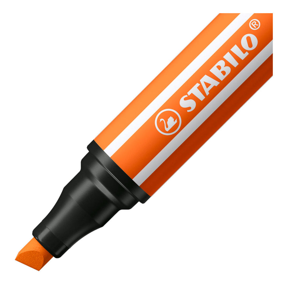 Stabilo pen 68 max - viltstift met dikke beitelpunt - bleek vermiljoen