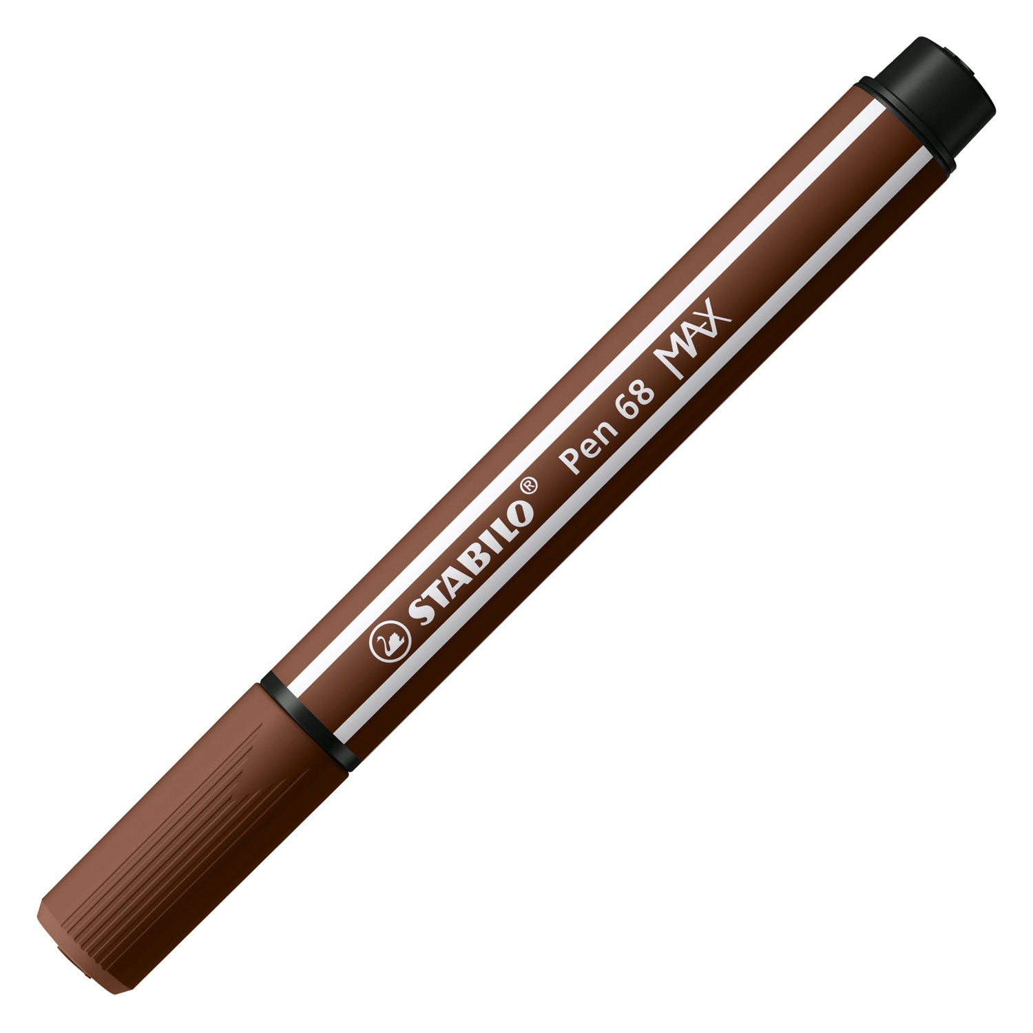 Stabilo pen 68 max - viltstift met dikke beitelpunt - bruin