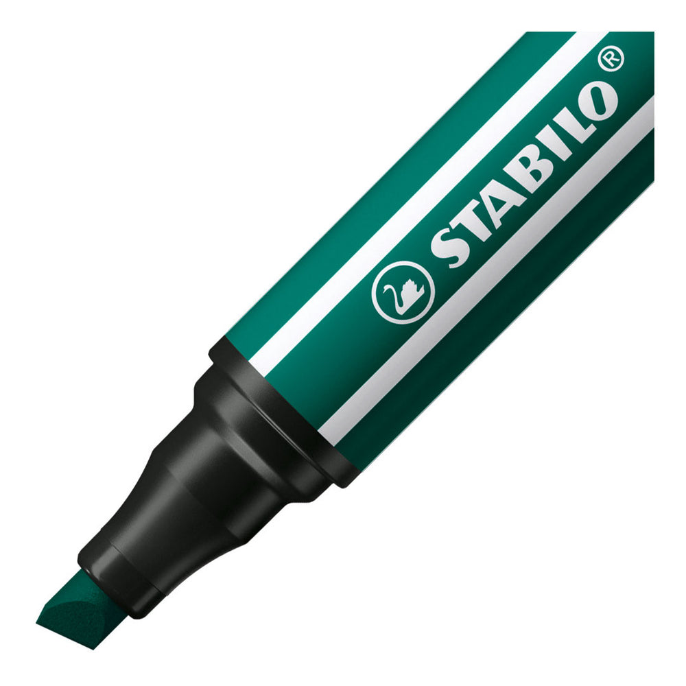 Stabilo pen 68 max - viltstift met dikke beitelpunt - turquoisegroen