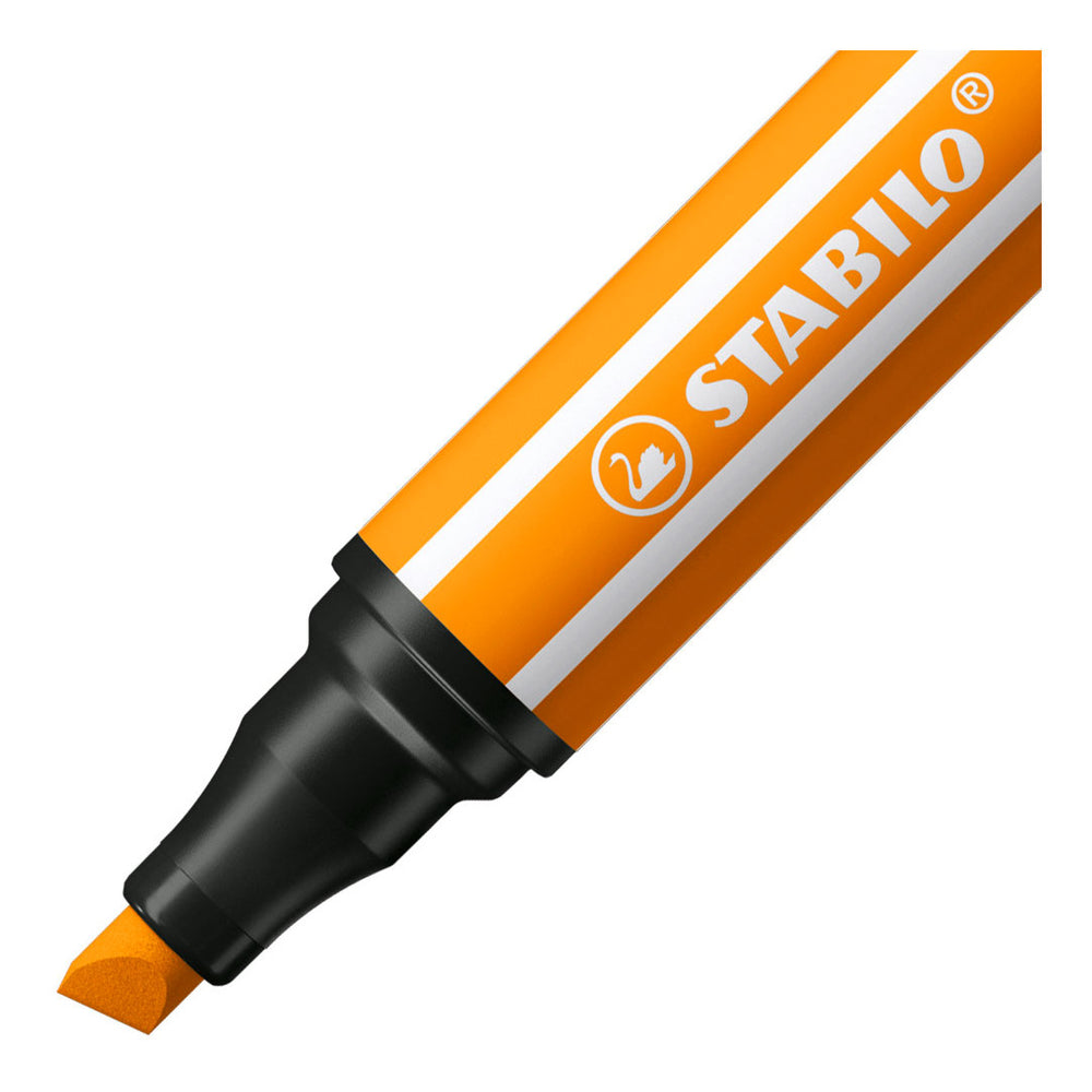 Stabilo pen 68 max - viltstift met dikke beitelpunt - oranje