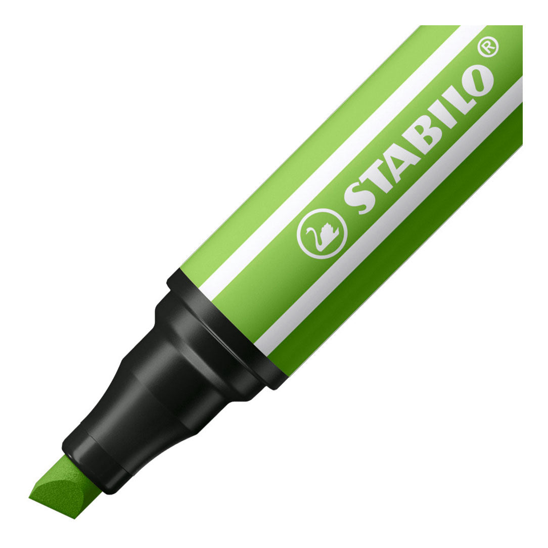 Stabilo Pen 68 MAX arty - felt-tip pen with a thick chisel tip - set of 18