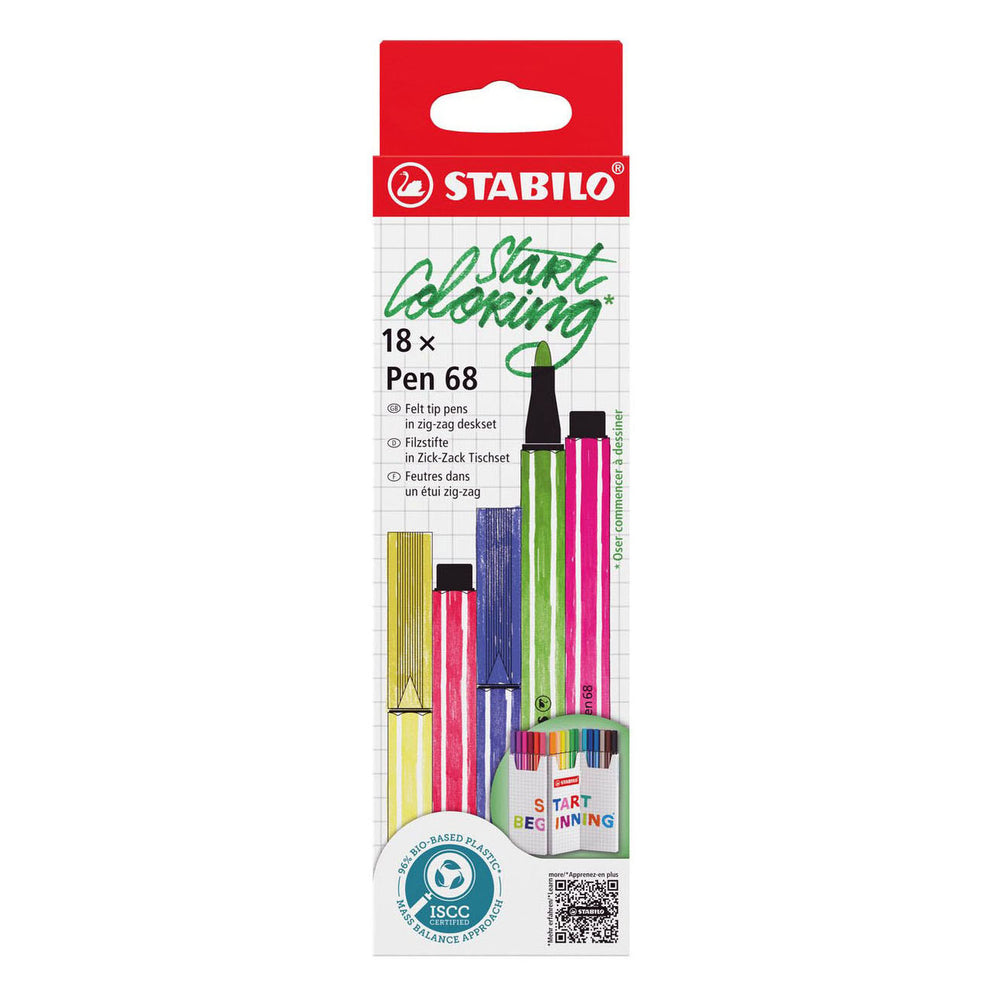 Stabilo pen 68 bureauset vanaf 18 stuks