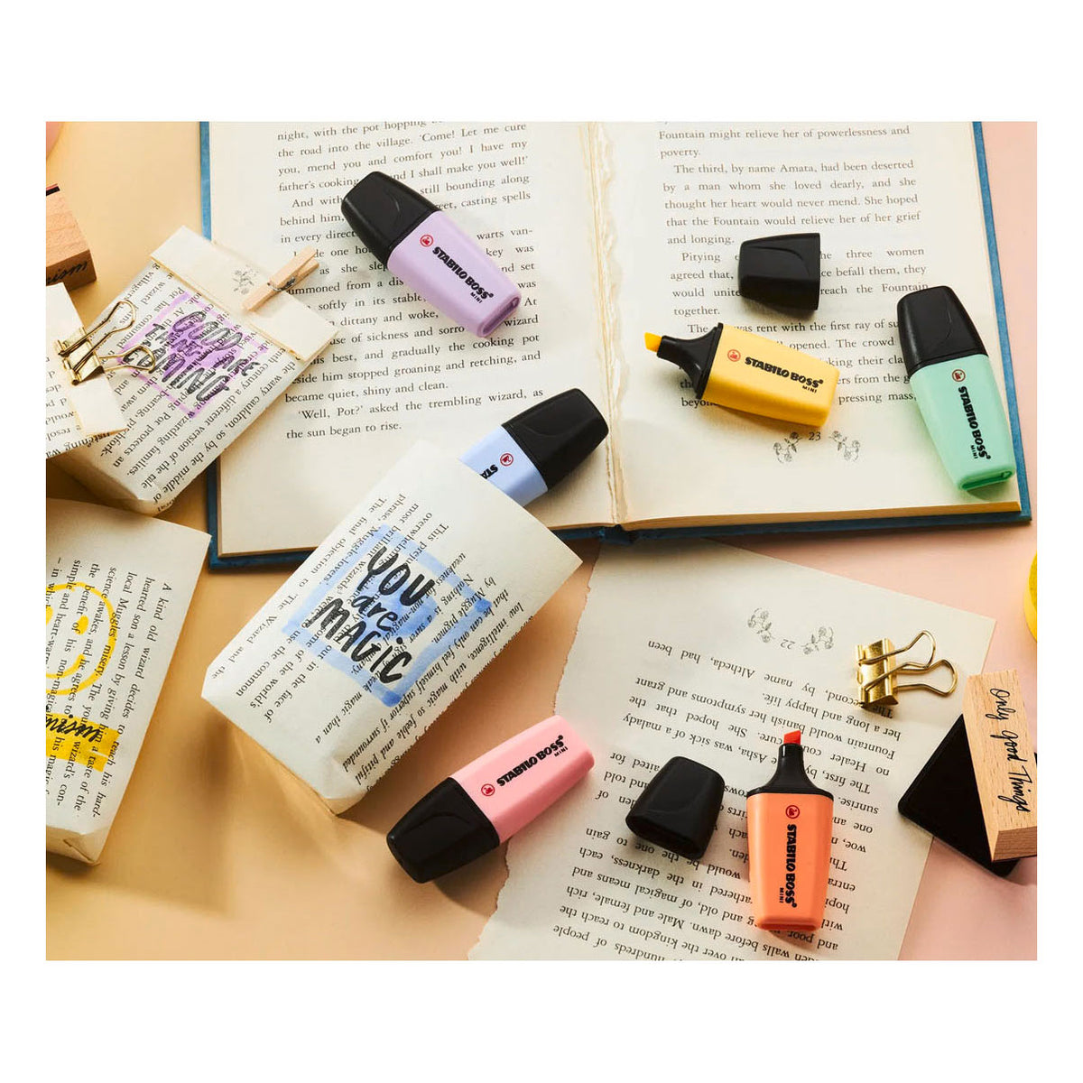 Stabilo boss mini pastel markeerstiften - 6dlg.