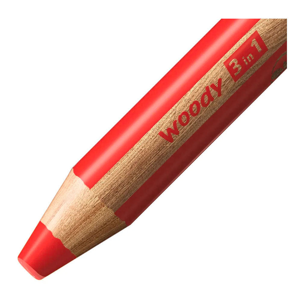 Stabilo woody 3in1 multitalent potloden - 10dlg. met puntenslijper
